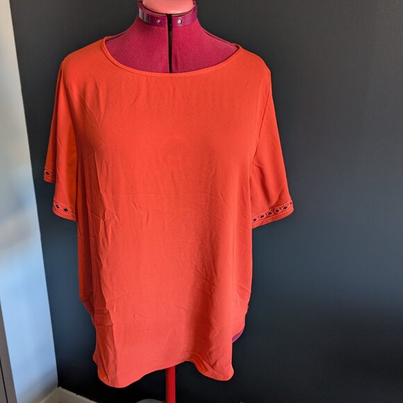 Orange blouse, size XL - Picture 1 of 5